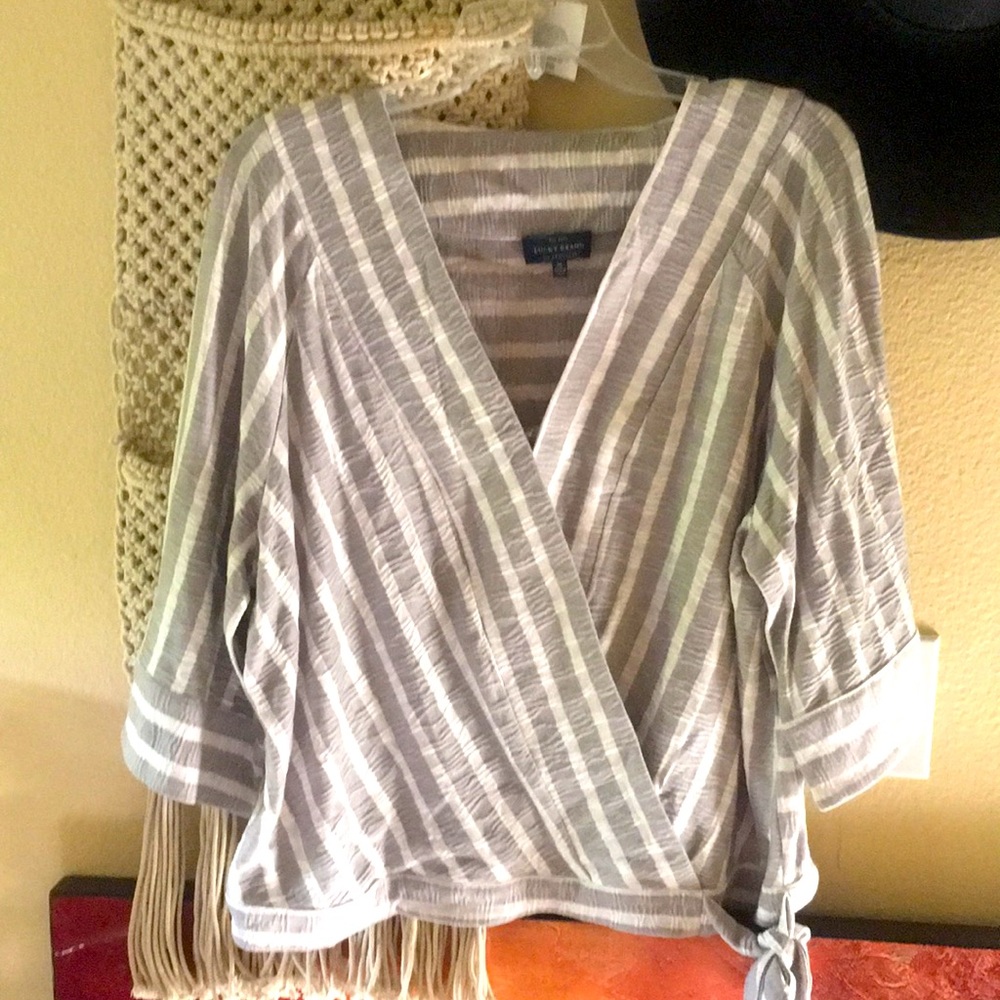 Lucky Brand Side Tied Blouse